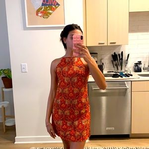 Mini open back dress